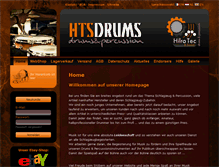 Tablet Screenshot of hts-drums.com